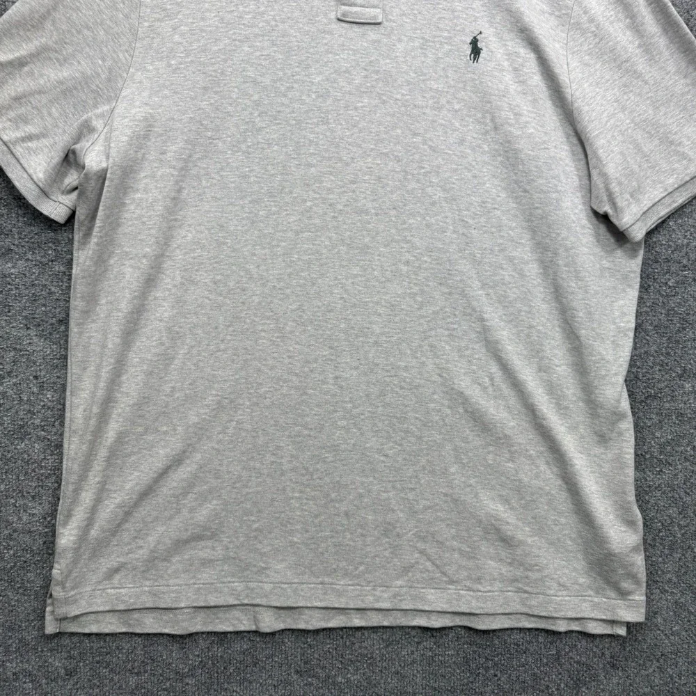 Polo Ralph Lauren Polo Shirt Mens XL Gray Short Sleeve Pony Logo Casual